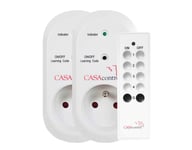 Pack de 2 prises wifi avec télécommande pour Smart wifi - Casa Control