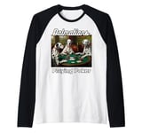 Dogs Playing Poker Dalmatians Dalmatian Dog Breed Raglan Baseball Tee