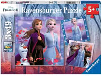 RAVENSBURGER, Puzzle 3x49 Pièces La Reine des neiges Le voyage commence, RAV0...