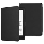 FINTIE Étui pour Kindle Paperwhite 6,8" (11e génération, 2021) et Kindle Paperwhite Signature Edition, Coque Fine et Léger, Housse Fermeture Magnétique Réveil/Veille Automatique, Noir