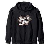 Lunch Lady Cafeteria Worker Zip Hoodie