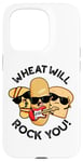 Coque pour iPhone 15 Pro Wheat Will Rock You Funny Food Jeu de mots