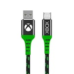 Numskull Official Xbox One Micro USB Nylon Braided Charging Cable 4m - Fast Charging Lead (Not Data) - Compatible with PS4 Controllers and other Micro USB compatible devices