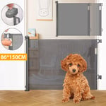 Safety Guard Gate Retractable Pet Dog Folding Baby Toddler Stair Gate Isolation