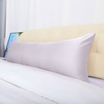 Silky Satin Body Pillow Cover Cases Long Envelope Pillowcases for Hair and Skin