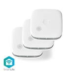 NEDIS Détecteur de Fumée SmartLife Wi-Fi 85 dB Blanc