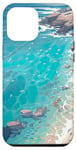 Coque pour iPhone 15 Plus Œuvre d'art de peinture de la côte de la plage