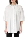 Emporio Armani Women's Ultralight Button Down Shirt, White, M