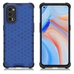 OPPO Bofink Honeycomb Oppo Reno4 Pro 5G kuoret - Sininen Tummansininen