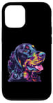 Coque pour iPhone 12/12 Pro Gordon Setter Pop Art Figurine de race de chien