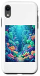 iPhone XR Vibrant Underwater Coral Reef Scene for Ocean Lovers Case