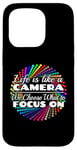 Coque pour iPhone 15 Pro Photographe - La vie comme un appareil photo