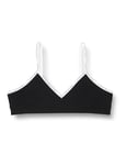 Tommy Hilfiger Girl's Triangle Bra UG0UG00712, Black, 8-10 Years