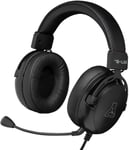 Korp Titanium - Casque Gaming Ps5 /Ps4 / Pc - Casque Gamer Filaire, Jack 3.5 Mm, Son Stéréo Haute Qualité - Casque Gaming Pc Avec Télécommande - Microphone Détacheable - New