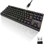 Clavier De Jeu Mécanique Clavier Gamer Avec Layout Tkl Et Éclairage Rgb,Lc-Key-Mech-2-Rgb-C-W