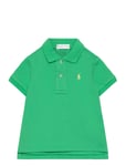 Cotton Mesh Polo Shirt Green Ralph Lauren Baby