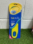 Scholl Gel Activ Everyday Comfort Busy Feet Insoles Pair Women 5 - 8 UK NEW sh4