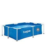 Piscine Tubulaire rectangulaire Funsicle 2,13 m x 1,52 m x 0,61 m, Bleu