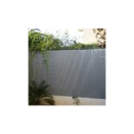 Jet7garden - Canisse occultante en pvc Gris Perle 2.50 m, l 2.50 m, Hauteur 1.20 m