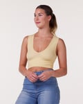 Bumpro Everyday Rib Plunge Top Yellow - XS/S