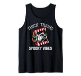 Aesthetic Vampire Rose Halloween Thick Thighs Spooky Vibes Tank Top