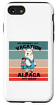 Coque pour iPhone SE (2020) / 7 / 8 Mignon alpaga vacances voyage aventure humour sac à dos