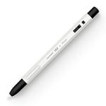 elago x MONAMI Coque Pencil Compatible avec Apple Pencil 2e Génération Étui, Silicone Durable, Design Classique, Compatible avec la Charge Magnétique (Blanc)