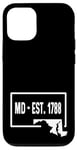 Coque pour iPhone 12/12 Pro Maryland MD - Voyage de vacances dans la ville natale