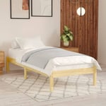 Lit simple pour adulte - Cadre de lit Bois massif 90x190 cm Simple BV876952 - BonneVie