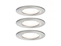 Paulmann 934.40, Indbygget Lysplade, Gu10, 3 Pære(R ), Led, 2700 K, Metallic