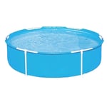 MEETGG 152.5 * 38Cm, Inflatable Swimming Pool Round Bracket Pool Swimming Pool with Frame Above Ground Family Inflatable Swimming Pool Paddling Swimming Pool Family Fun Lounge Pool