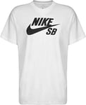 Nike Men SB Dri-Fit Skate T-Shirt - White/Black, X-Large