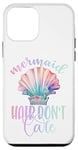 iPhone 12 mini Black Mermaid Hair Dont Care,Rainbow Mermaid Hair Don't Care Case