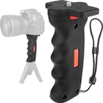 Chromlives Poignée De Caméra,Stabilisateur De Main pour Appareil Photo 6,35 Mm (1/4 Pouce) avec Dragonne,Support pour Appareil Photo Reflex Numérique,Caméscope,Phone,Caméra d'action, Lampe Vidéo LED