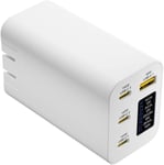 Chargeur Gan 280W Avec Écran Oled, 4-Port Gan Type C Adaptateur Avec 3 Usb C + 1 Usb-A, Pd 140W Chargeur Rapide,Chargeur Universel Pour L'Europe, Les États-Unis, L'Australie Et Le [CHA300849]