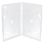 MediaRange BOX26 étui disque optique Boîtier DVD 2 disques Transparent - Étuis disques optiques (Boîtier DVD, 2 disques, Transparent, Plastique, 120 mm, 136 mm)