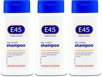 E45 Dry Scalp Shampoo 200ml l Dandruff Control l Sensitive Skin Care X 3