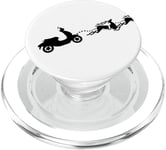 Retro Scooter Club Vacances Renne Gear Head Scoot Life PopSockets PopGrip pour MagSafe