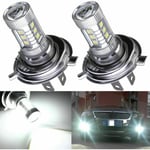 2Pcs H4 80W Voiture LED Remplacement Ampoules LED Ampoule de Phare Kit Super Lumineux Lumière