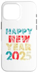 Coque pour iPhone 16 Pro Max Happy New Year 2025 Vintage Retro Kids Men Women Family