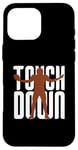 Coque pour iPhone 16 Pro Max USA Touchdown Ballon de football américain