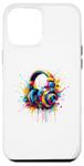 iPhone 12 Pro Max Splash Art Headphones Music Singing Singer Song Case