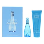 Davidoff Womens Cool Water For Her Eau de Toilette 30ml + Body Lotion Gift Set - One Size