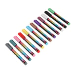 12PCS Nail Polish Pens Multiple Colors High Elasticity Soft Head DIY Nail BGS