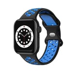 Compatible avec Apple Watch Band 38 mm 40 mm 41 mm Replacement Band Compatible avec Apple Watch SE Series 7 6 5 4 3 2 1 (bleu foncé)