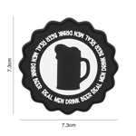 101 INC PVC Patch - Drink Beer (Färg: Svart)