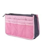 Organizer Insatsväska Kvinnor Nylon Reseväska Insats Organizer Handväska Pink