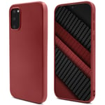 Mode de vie Moozy. Conçue pour Samsung S20, Vintage Pink - Coque en silicone liquide avec finition mate et doublure en microfibre douce - Neuf