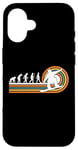 Coque pour iPhone 16 Retro Snowboard Evolution Bottes de Snowboard Sports Lovers