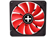 Xilence XPF140.R.PWM Ventilateur de boîtier silencieux 140mm, 4PIN, installation facile, câble 340mm, avec PWM, Hydro Bearing, bon flux d'air, idéal pour PC Gaming/Office/Home/Server, rouge/noir